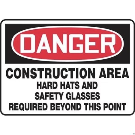 Accuform OSHA DANGER Safety Sign CONSTRUCTIO MPPE150XT MPPE150XT